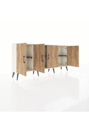 Arges Konsol 3 Raflı 4 Kapaklı 176x30x83 - S148M011V02A