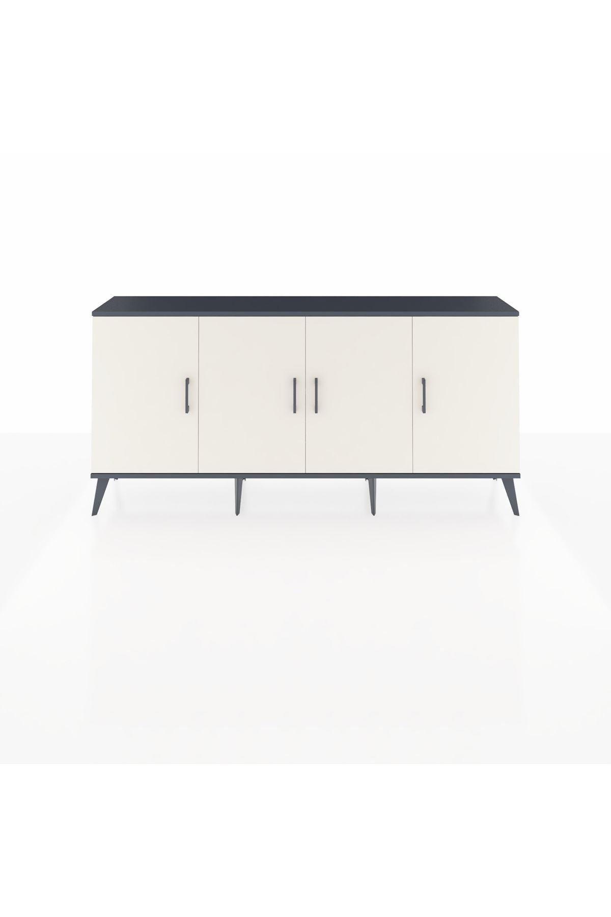 Arges Konsol 3 Raflı 4 Kapaklı 176x30x83 - S148M011V13A