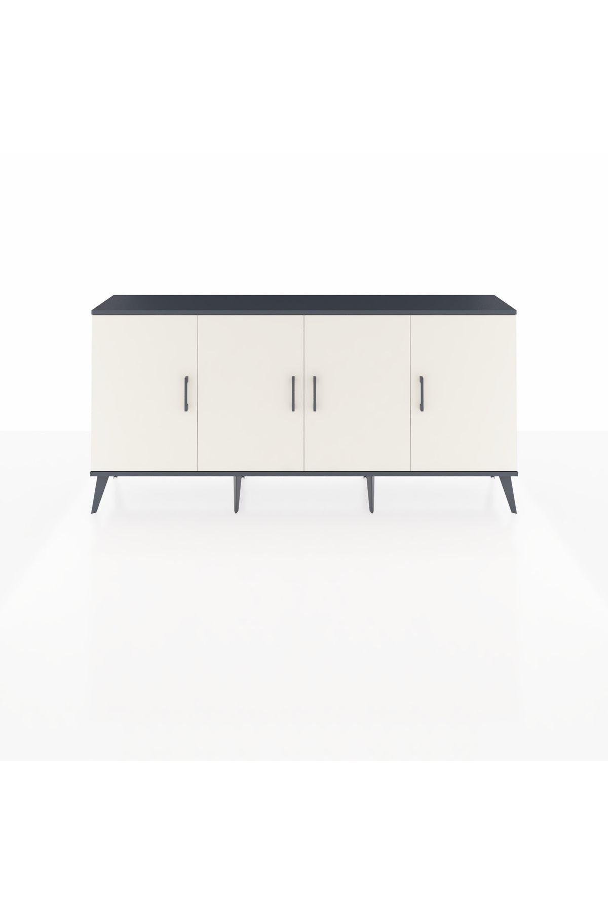Arges Konsol 3 Raflı 4 Kapaklı 176x30x83 - S148M011V14A