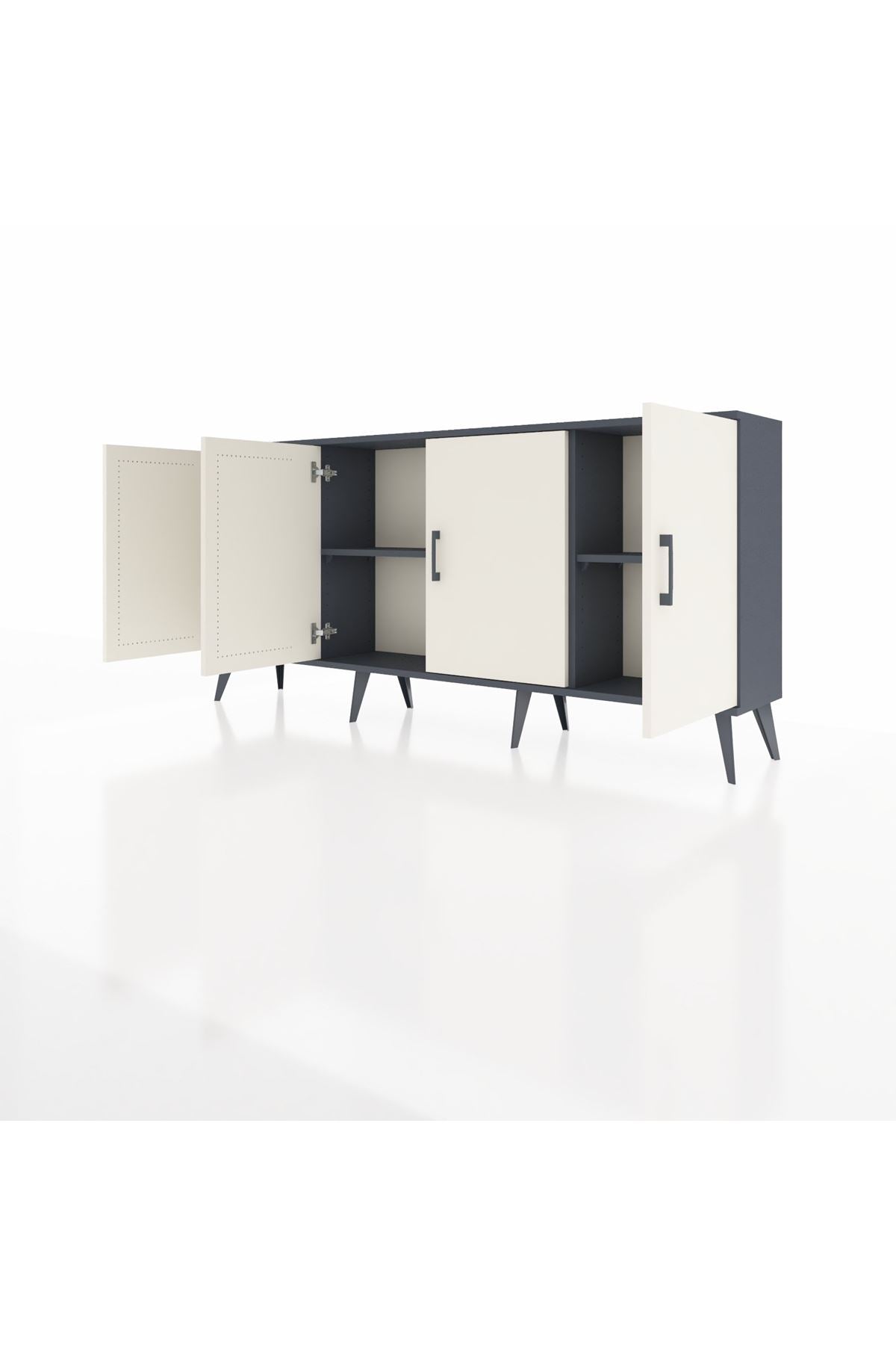 Arges Konsol 3 Raflı 4 Kapaklı 176x30x83 - S148M011V14A