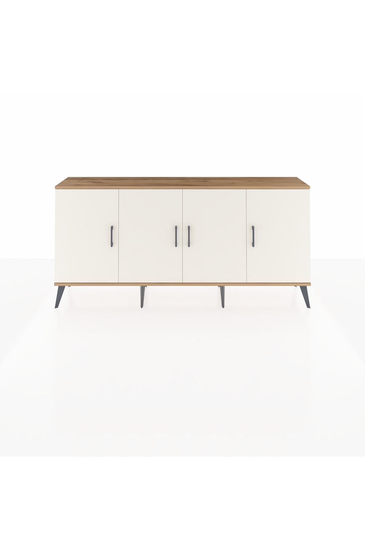 Arges Konsol 3 Raflı 4 Kapaklı 176x30x83 - S148M011V22A