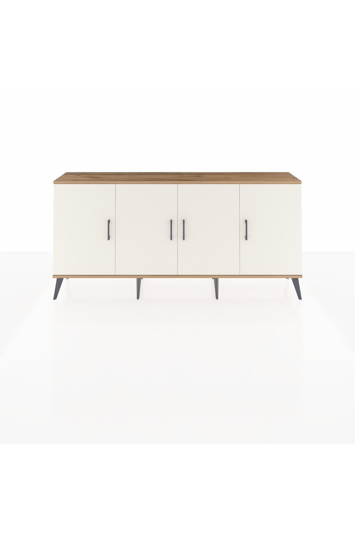 Arges Konsol 3 Raflı 4 Kapaklı 176x30x83 - S148M011V23A
