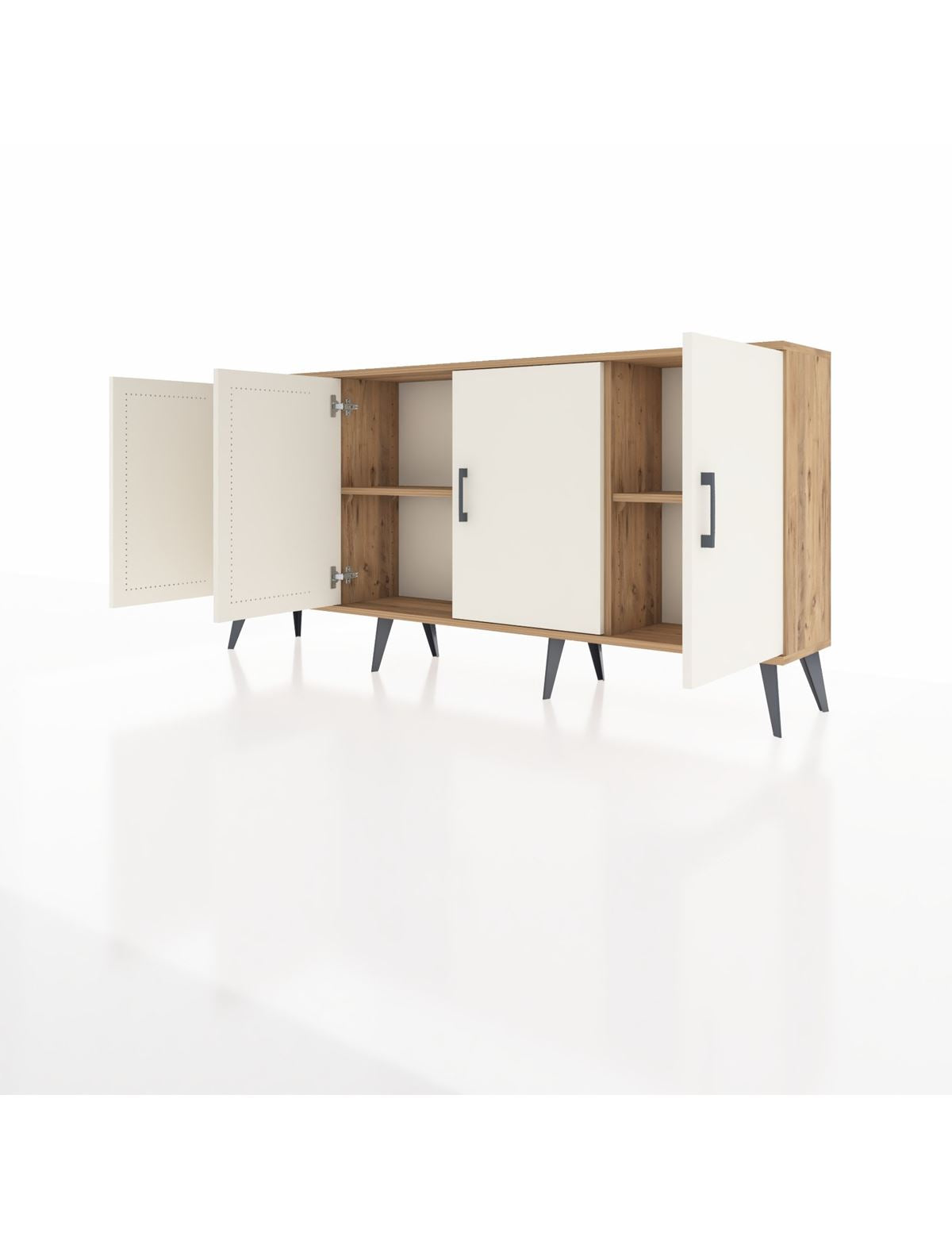 Arges Konsol 3 Raflı 4 Kapaklı 176x30x83 - S148M011V24A