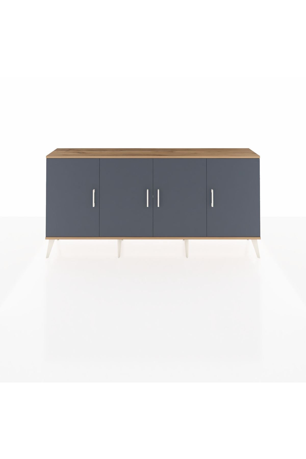 Arges Konsol 3 Raflı 4 Kapaklı 176x30x83 - S148M011V25A