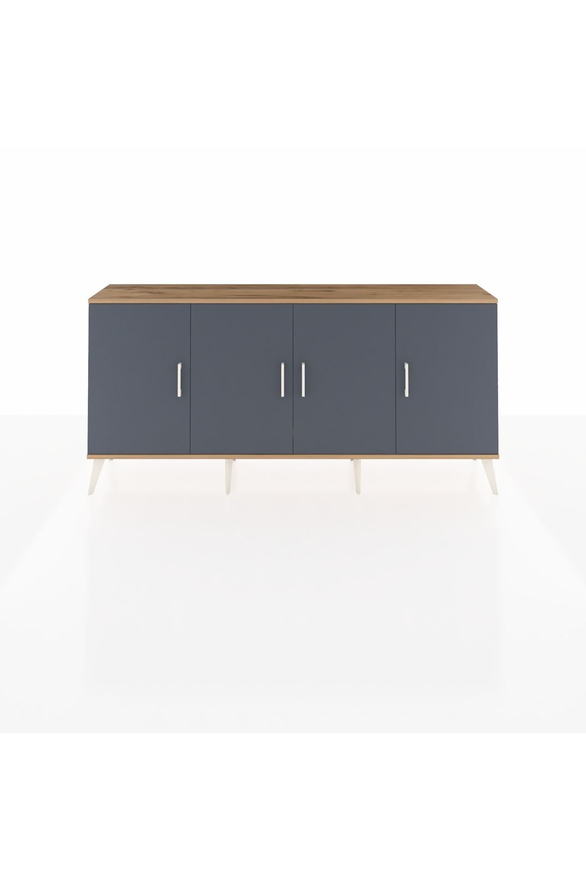 Arges Konsol 3 Raflı 4 Kapaklı 176x30x83 - S148M011V26A