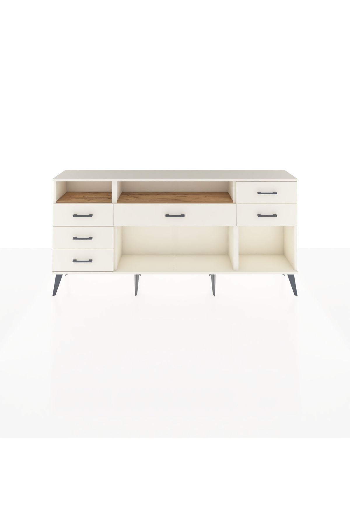 Arges Konsol 2 Raflı 6 Çekmeceli 176x30x83 - S148M012V01A