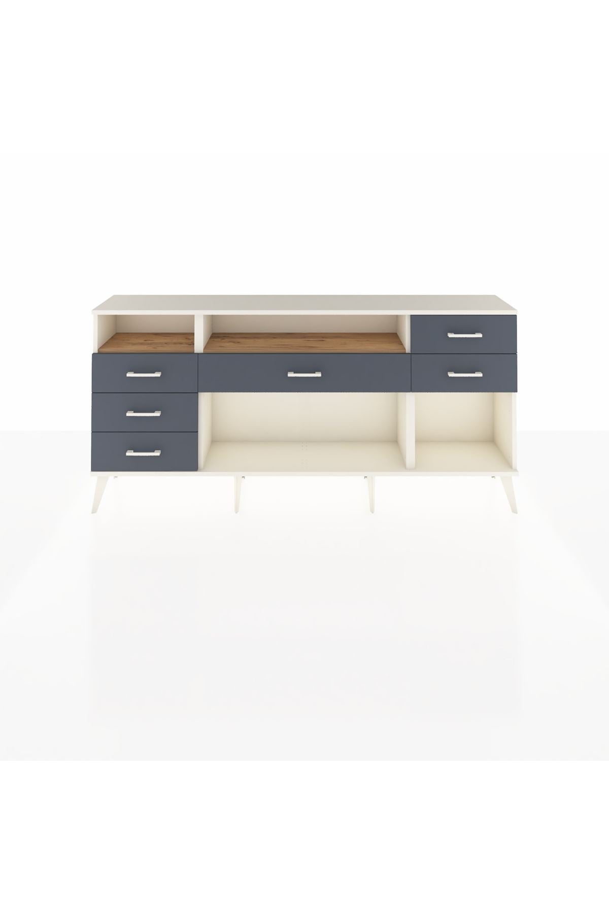 Arges Konsol 2 Raflı 6 Çekmeceli 176x30x83 - S148M012V02A