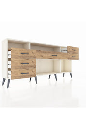 Arges Konsol 2 Raflı 6 Çekmeceli 176x30x83 - S148M012V03A
