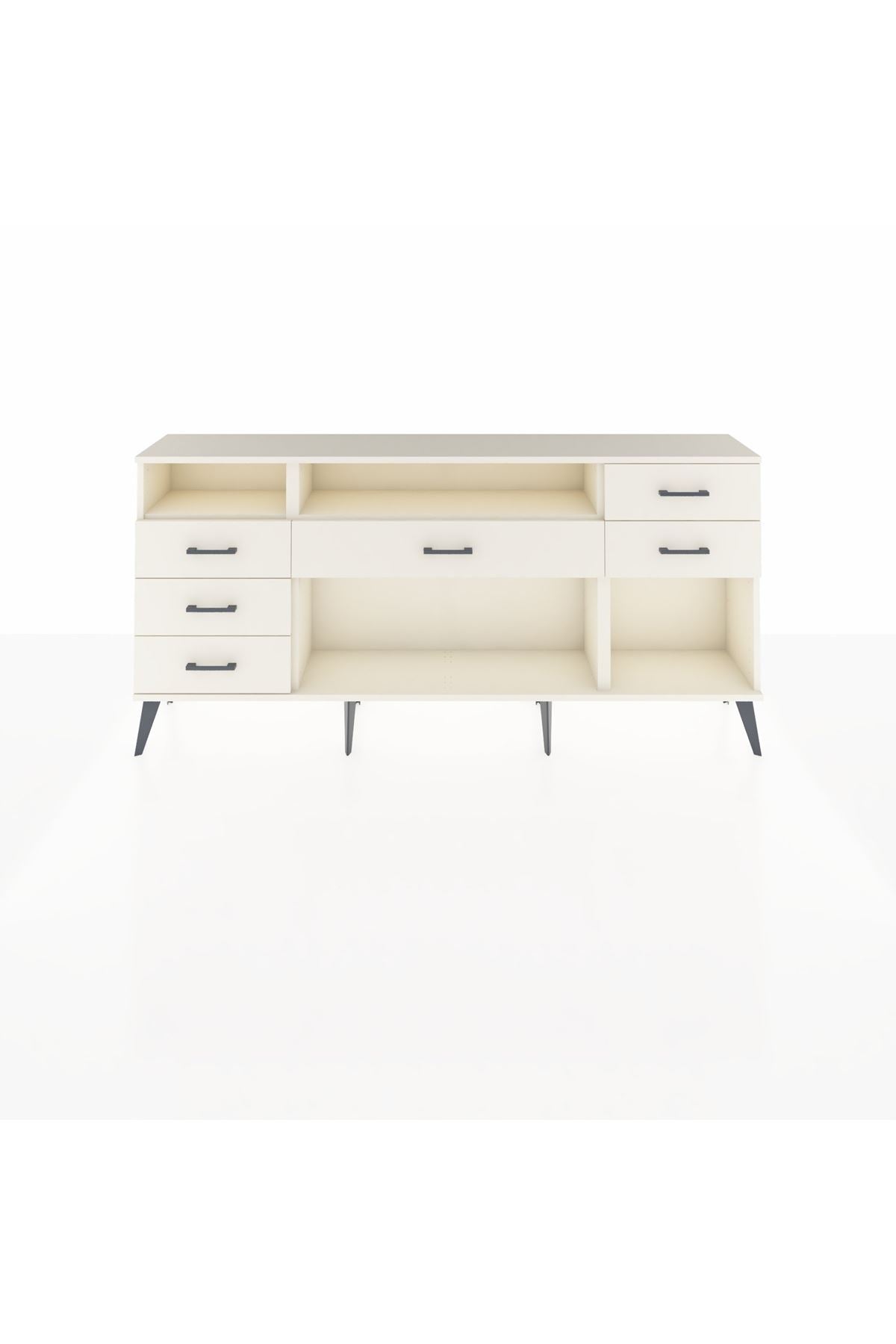 Arges Konsol 2 Raflı 6 Çekmeceli 176x30x83 - S148M012V04A