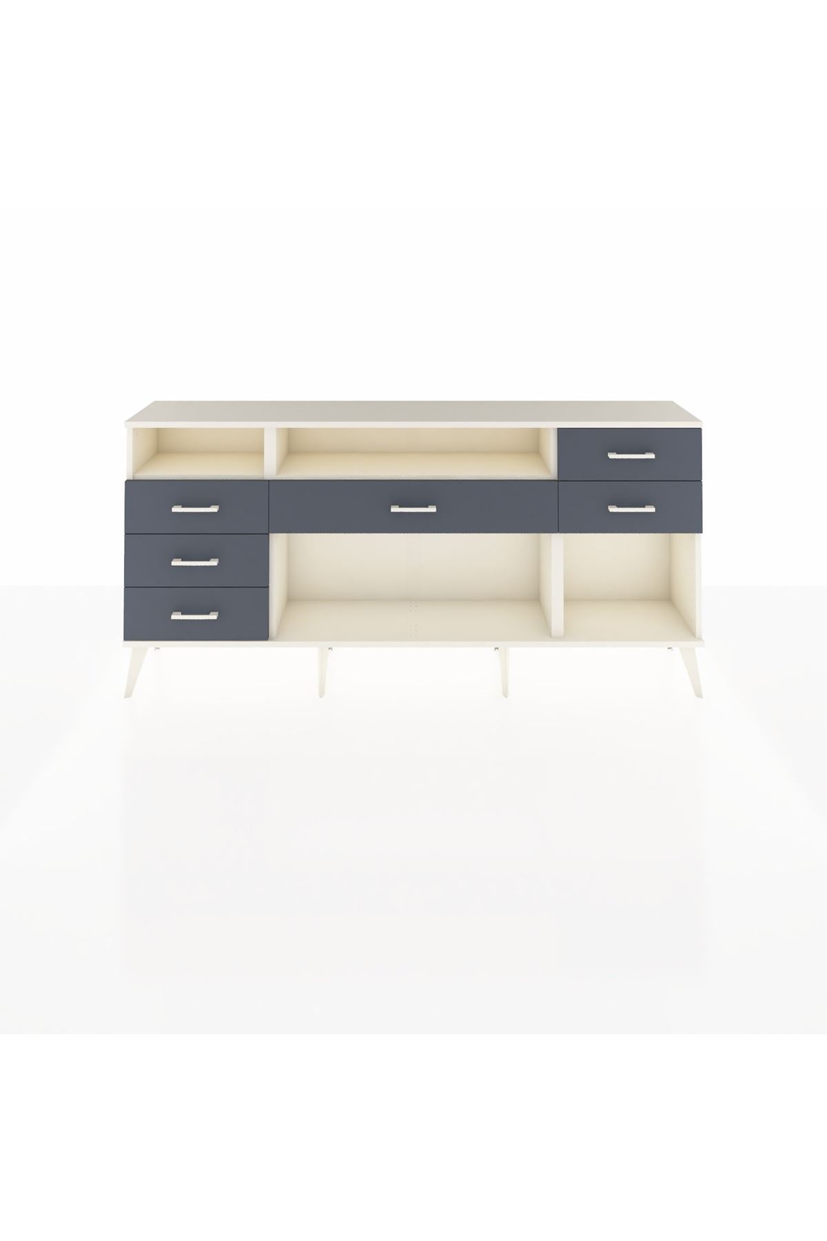 Arges Konsol 2 Raflı 6 Çekmeceli 176x30x83 - S148M012V05A