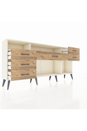 Arges Konsol 2 Raflı 6 Çekmeceli 176x30x83 - S148M012V06A