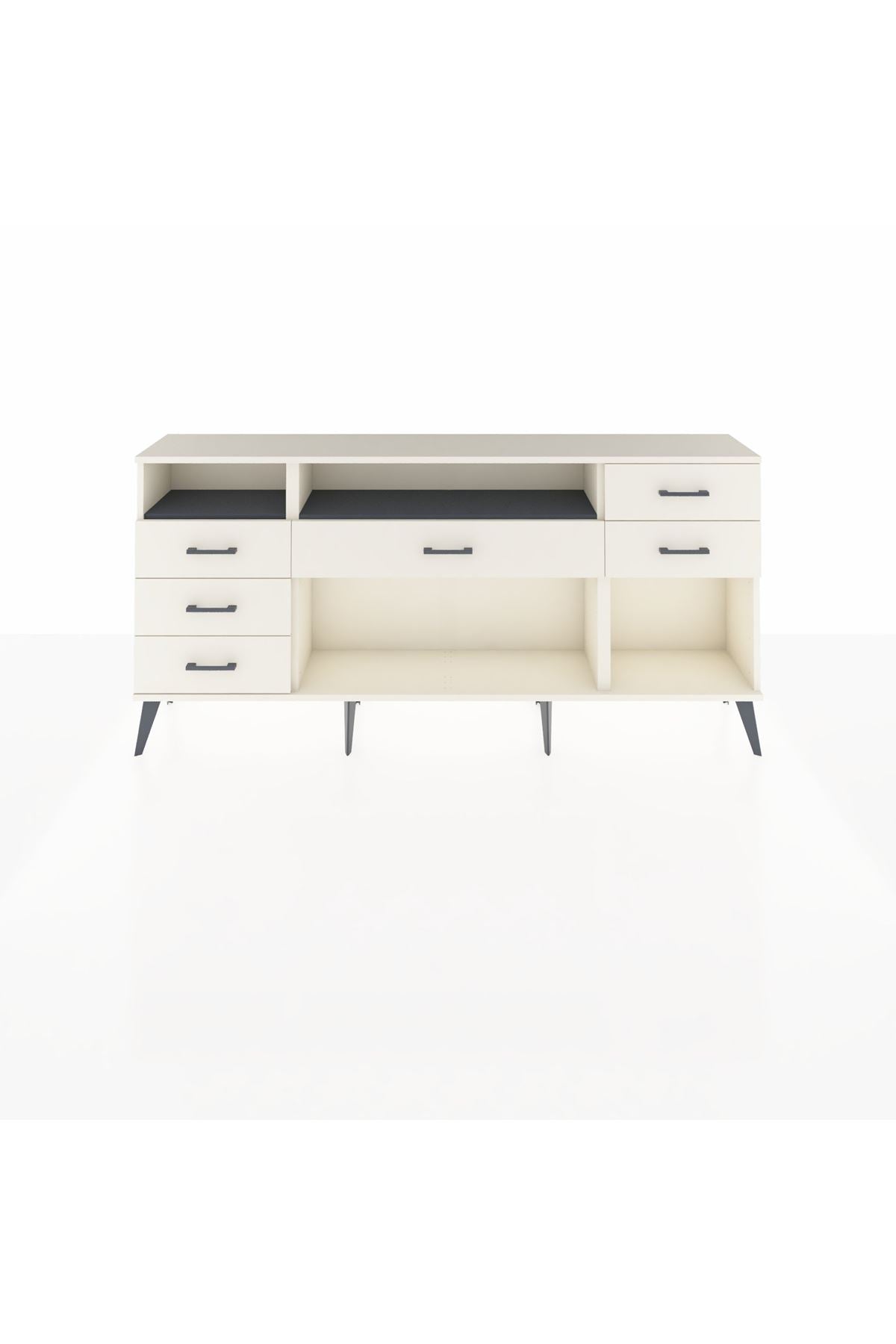 Arges Konsol 2 Raflı 6 Çekmeceli 176x30x83 - S148M012V07A