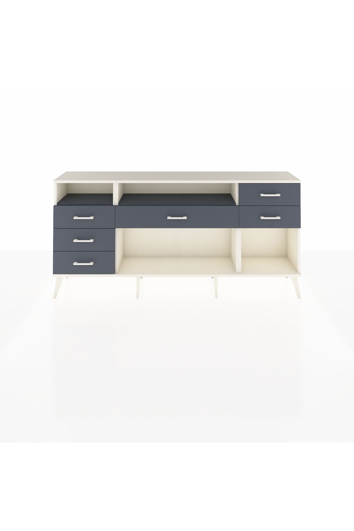 Arges Konsol 2 Raflı 6 Çekmeceli 176x30x83 - S148M012V08A