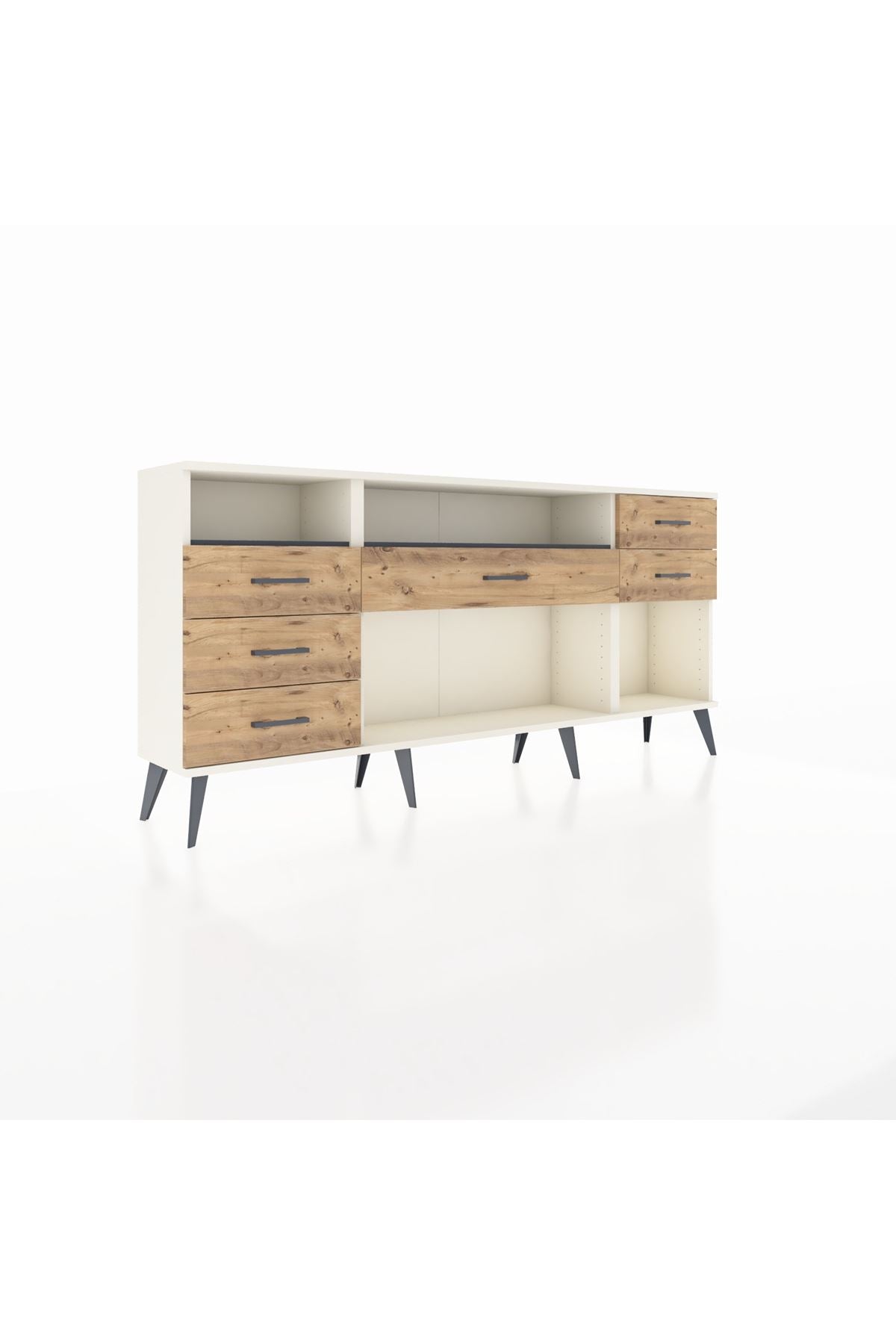 Arges Konsol 2 Raflı 6 Çekmeceli 176x30x83 - S148M012V09A