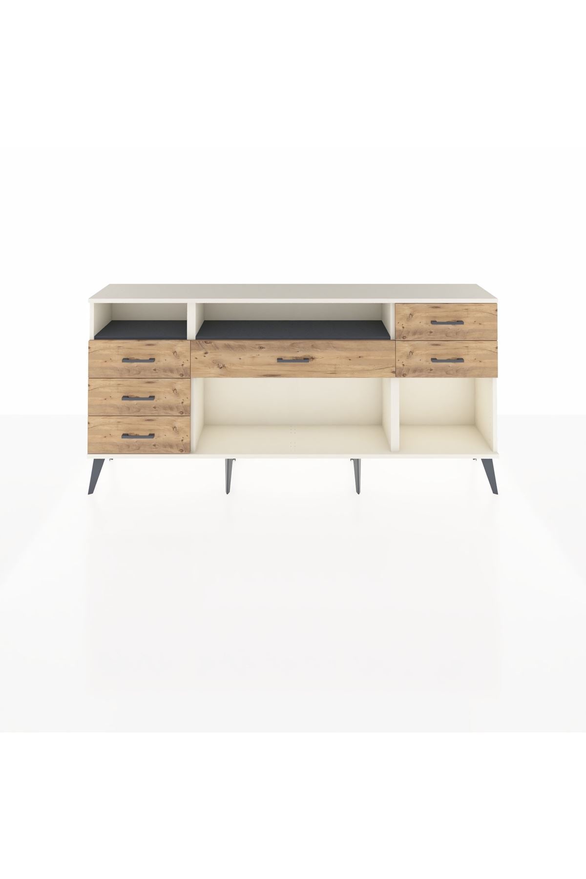 Arges Konsol 2 Raflı 6 Çekmeceli 176x30x83 - S148M012V09A