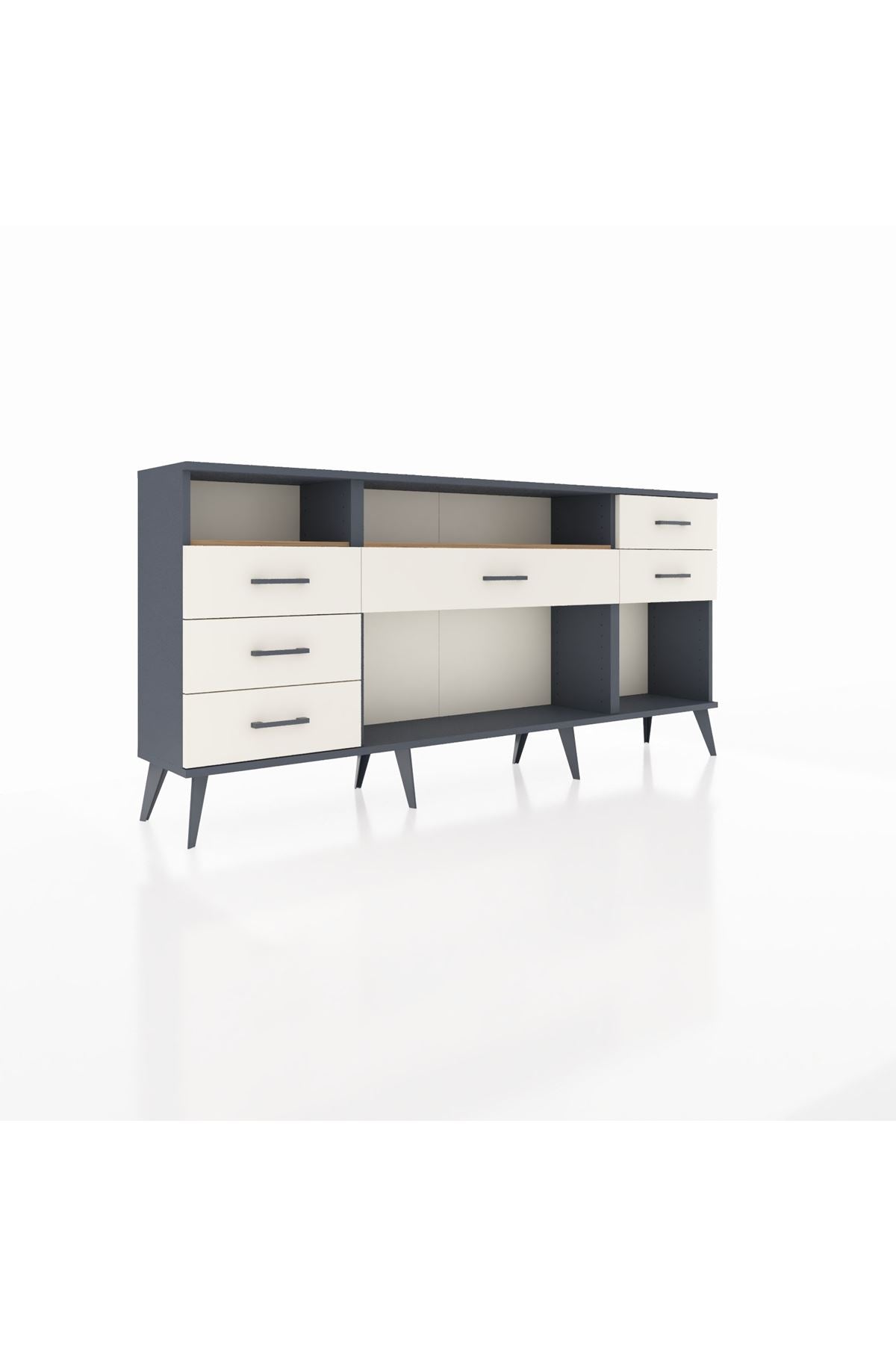 Arges Konsol 2 Raflı 6 Çekmeceli 176x30x83 - S148M012V10A
