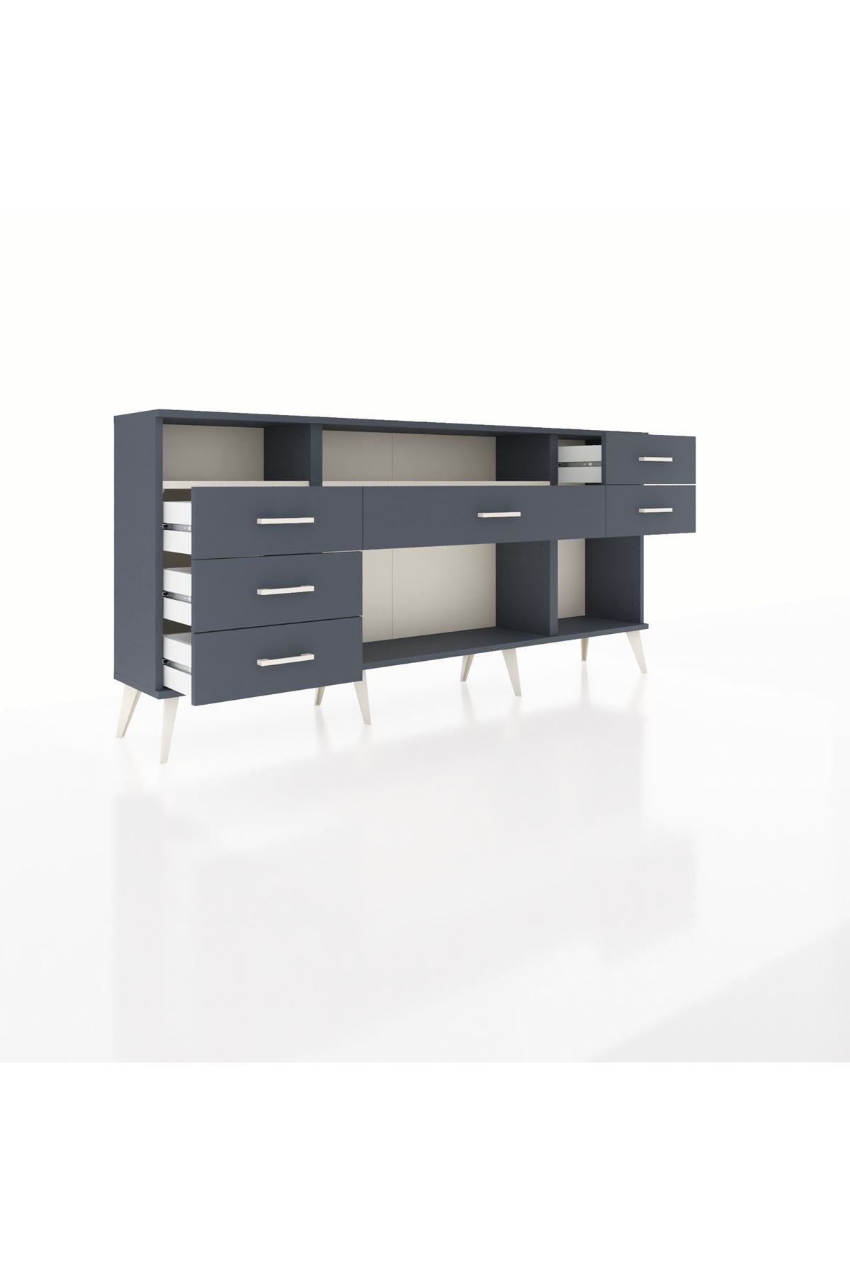 Arges Konsol 2 Raflı 6 Çekmeceli 176x30x83 - S148M012V14A