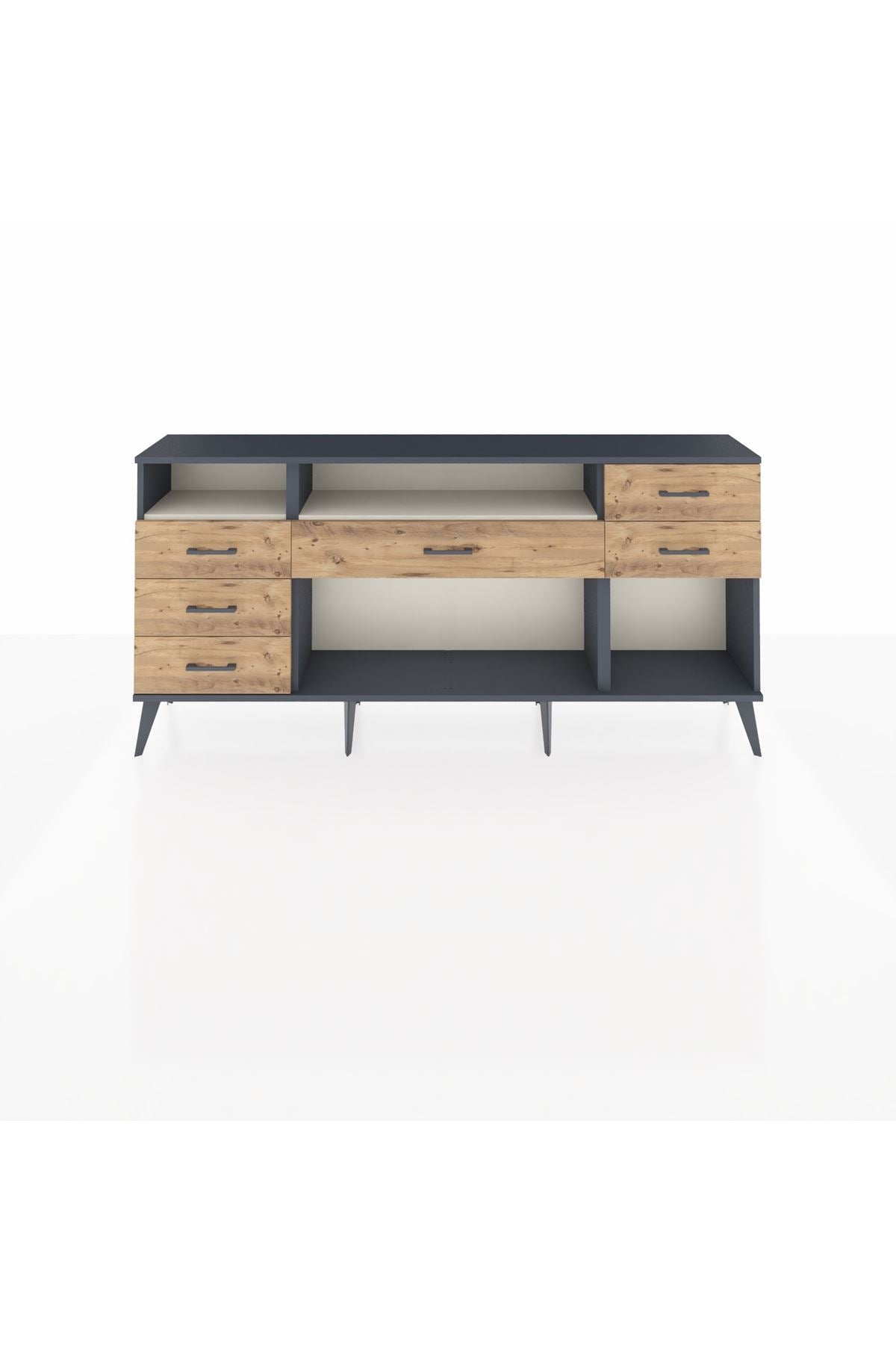 Arges Konsol 2 Raflı 6 Çekmeceli 176x30x83 - S148M012V15A