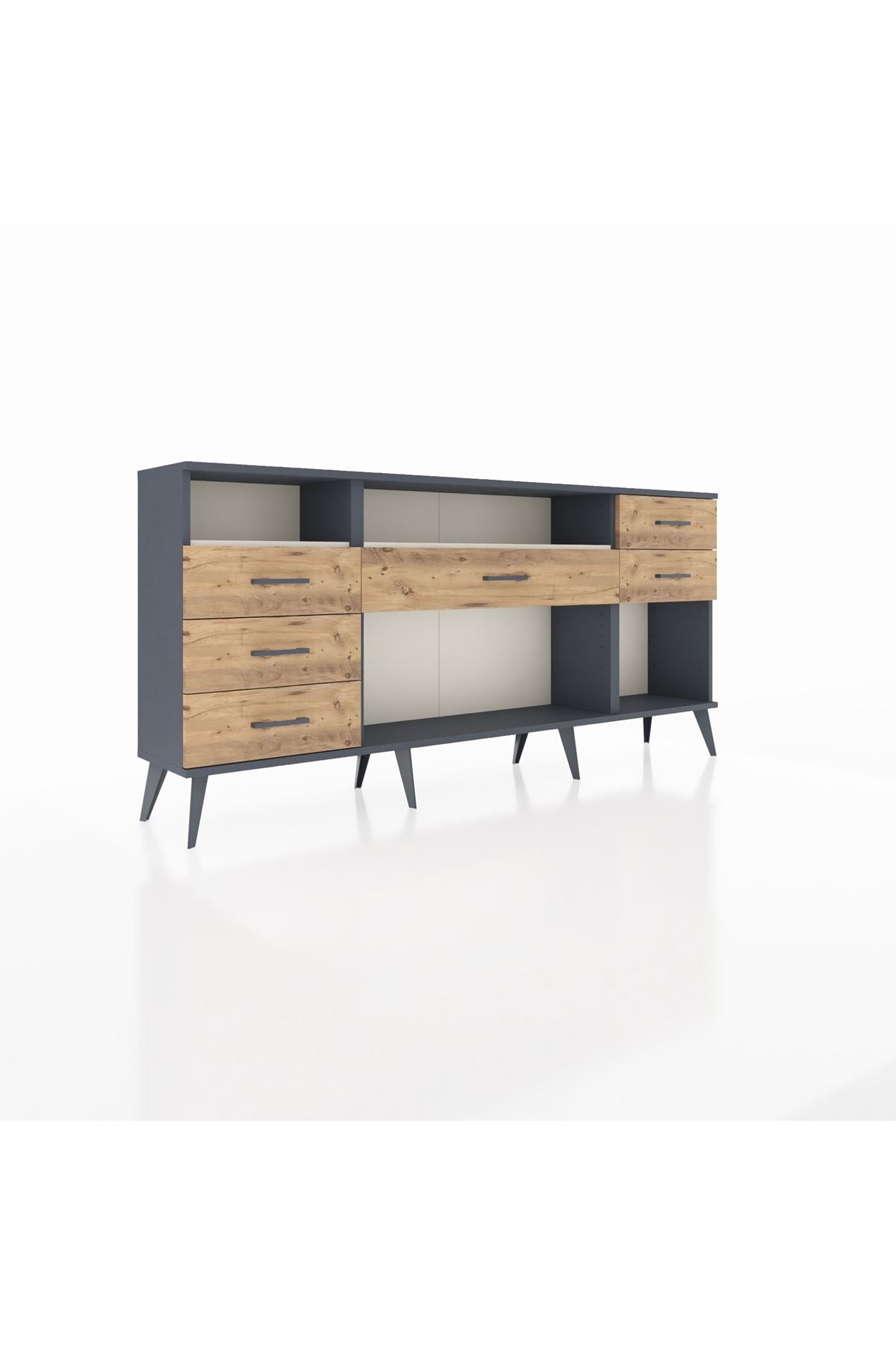 Arges Konsol 2 Raflı 6 Çekmeceli 176x30x83 - S148M012V15A