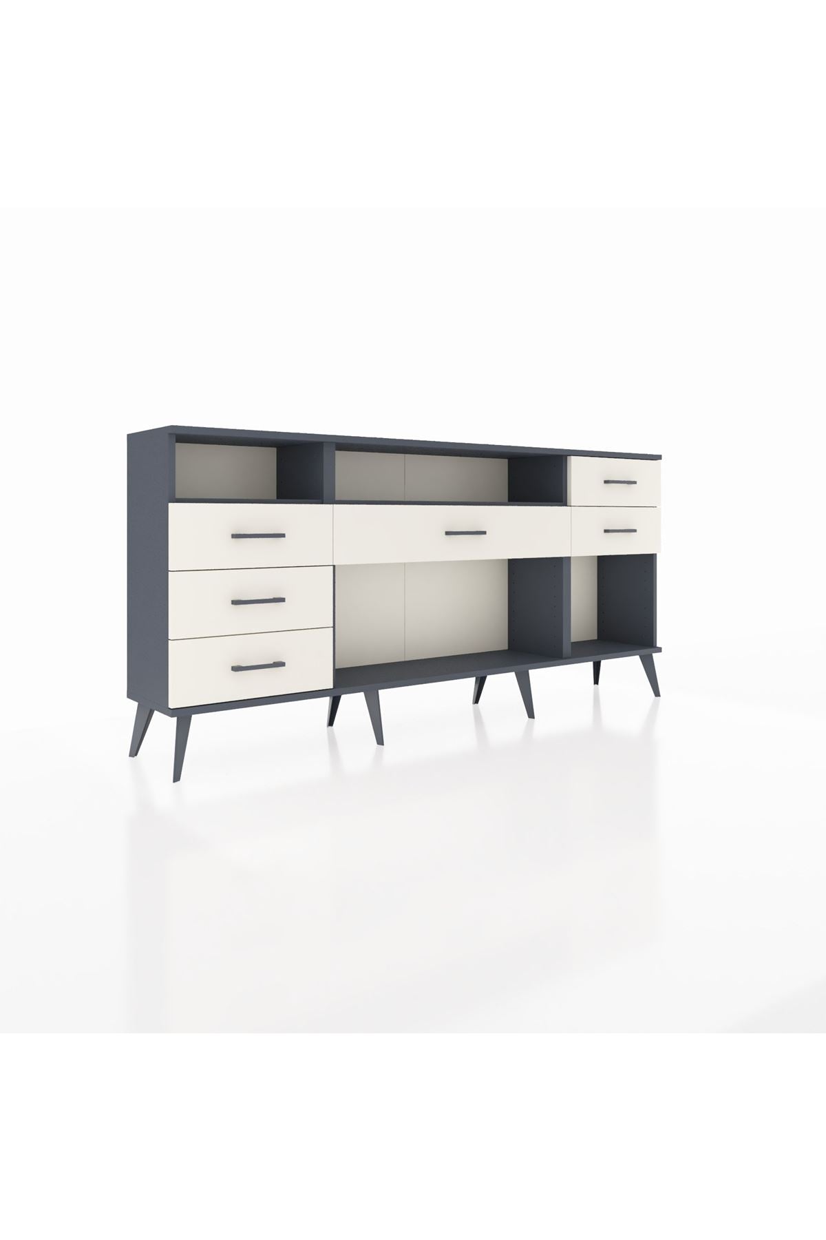 Arges Konsol 2 Raflı 6 Çekmeceli 176x30x83 - S148M012V16A