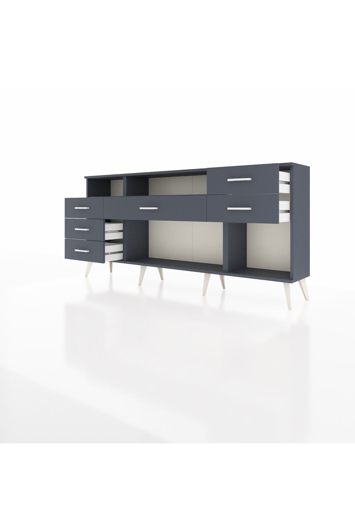 Arges Konsol 2 Raflı 6 Çekmeceli 176x30x83 - S148M012V17A