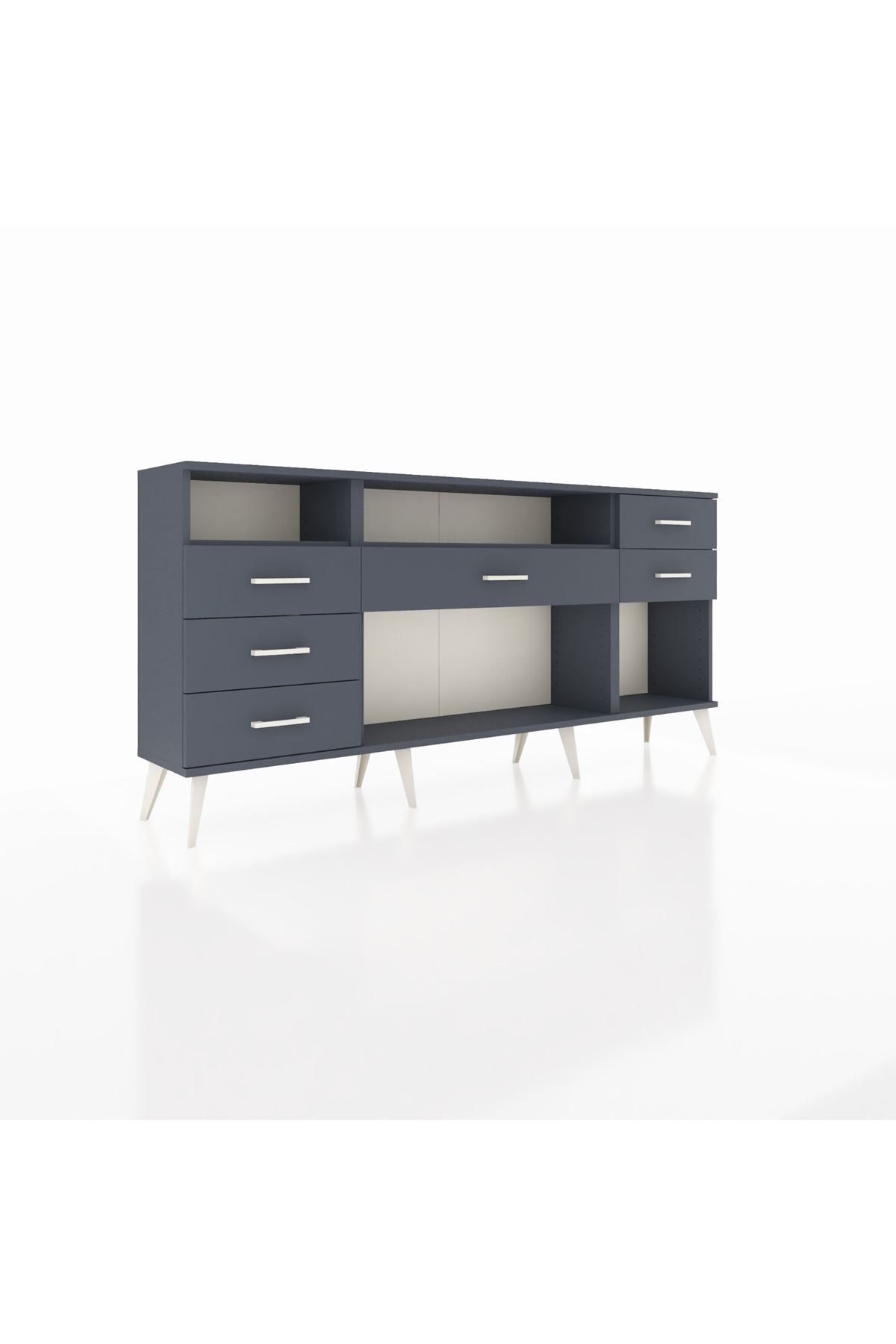 Arges Konsol 2 Raflı 6 Çekmeceli 176x30x83 - S148M012V17A