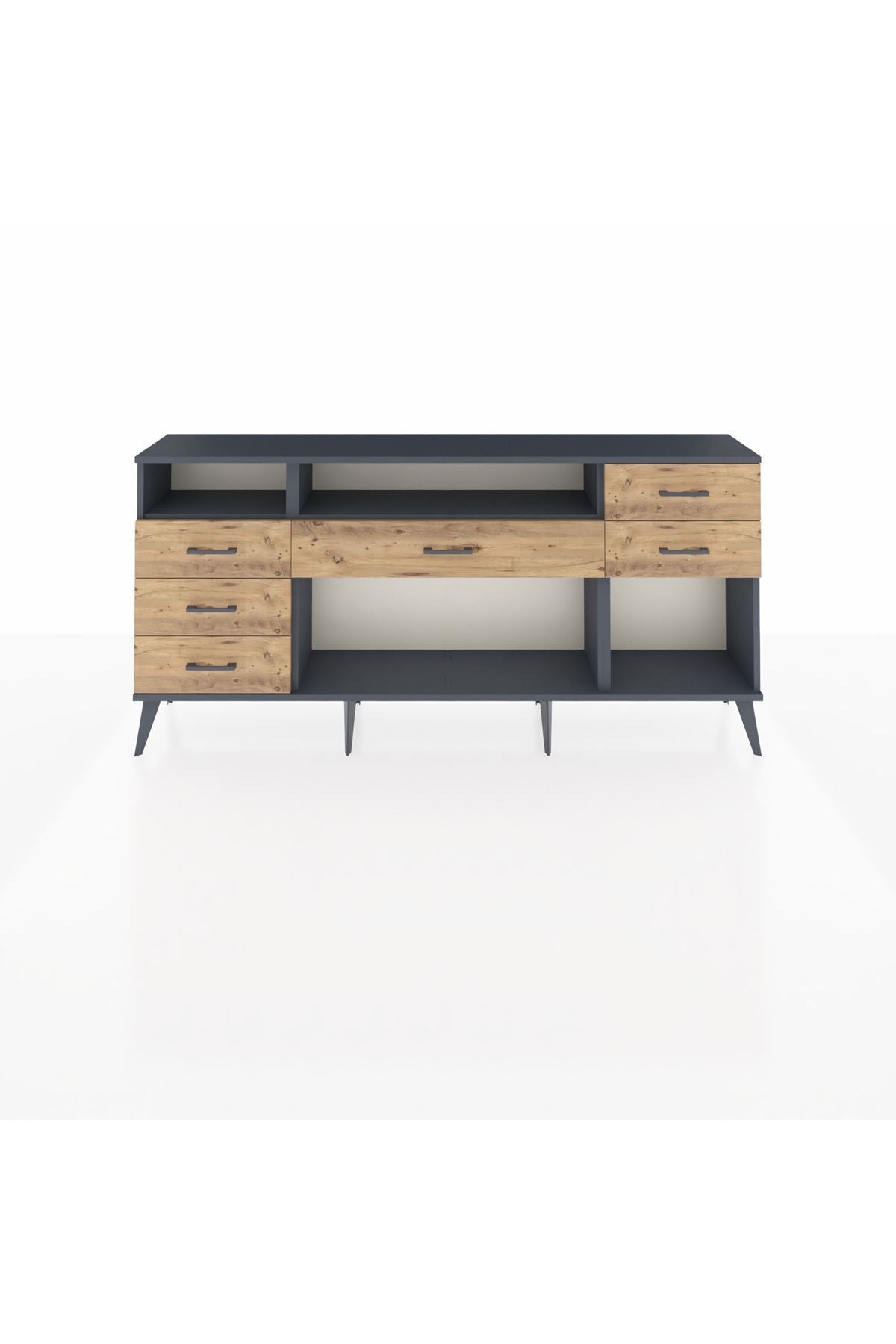 Arges Konsol 2 Raflı 6 Çekmeceli 176x30x83 - S148M012V18A