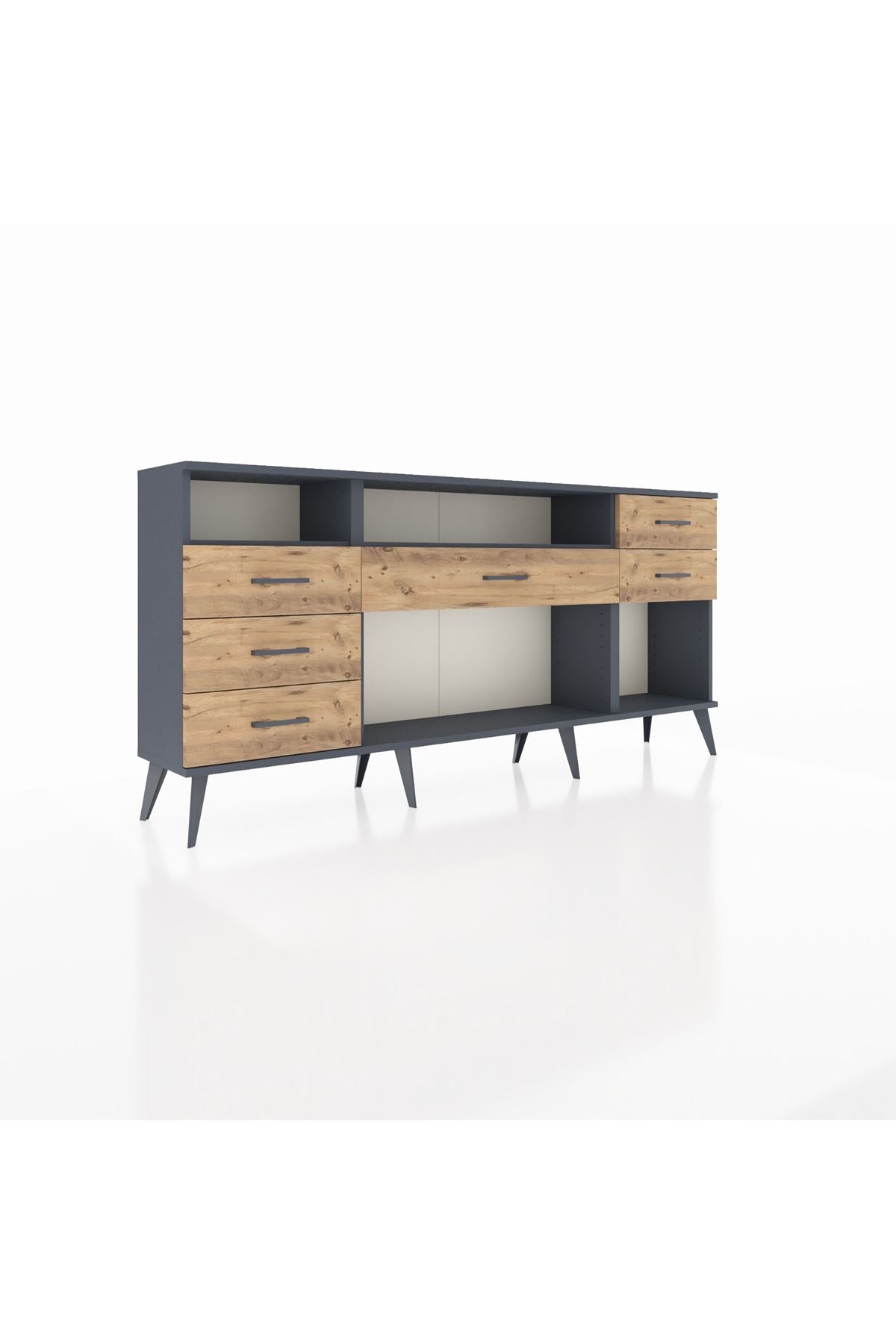 Arges Konsol 2 Raflı 6 Çekmeceli 176x30x83 - S148M012V18A
