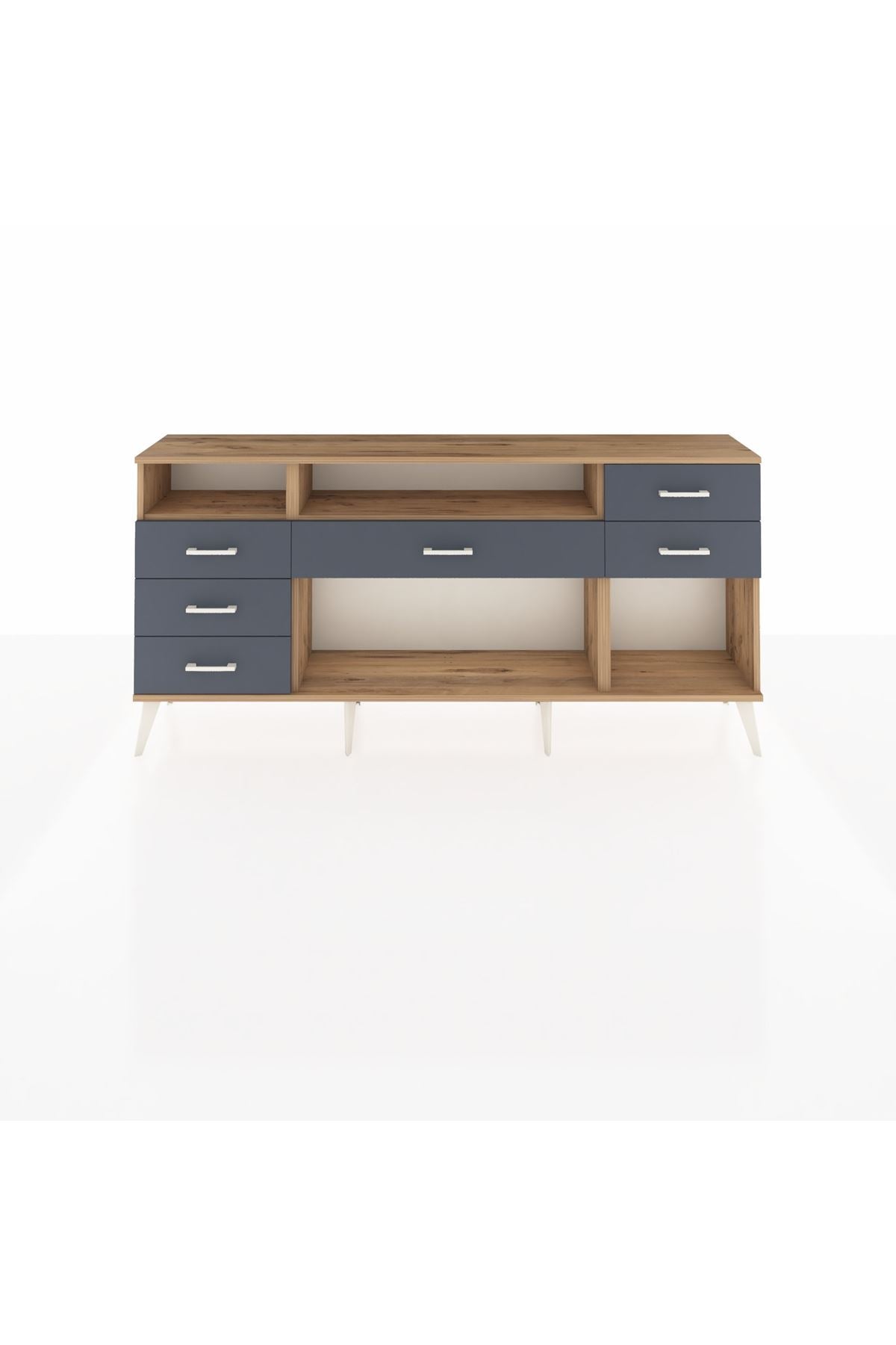Arges Konsol 2 Raflı 6 Çekmeceli 176x30x83 - S148M012V20A