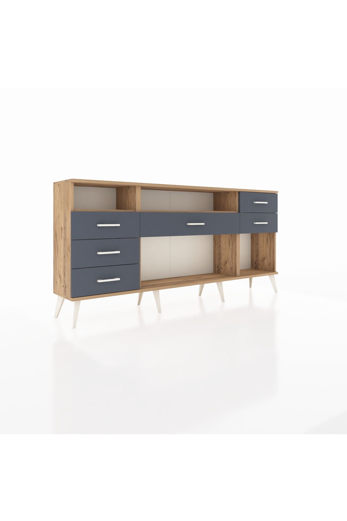 Arges Konsol 2 Raflı 6 Çekmeceli 176x30x83 - S148M012V20A