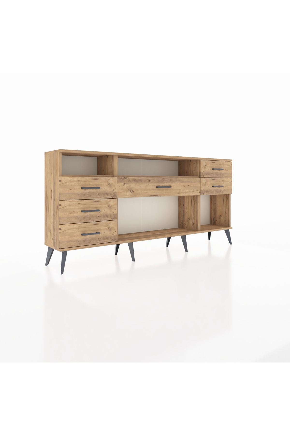 Arges Konsol 2 Raflı 6 Çekmeceli 176x30x83 - S148M012V21A