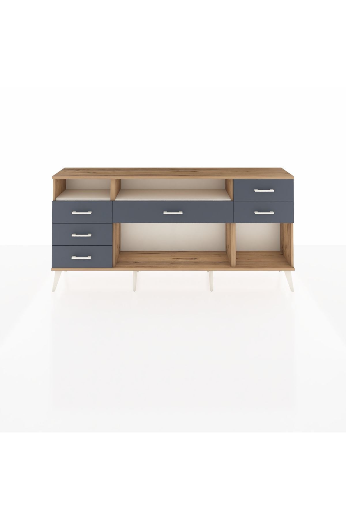 Arges Konsol 2 Raflı 6 Çekmeceli 176x30x83 - S148M012V23A
