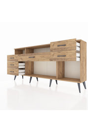Arges Konsol 2 Raflı 6 Çekmeceli 176x30x83 - S148M012V24A