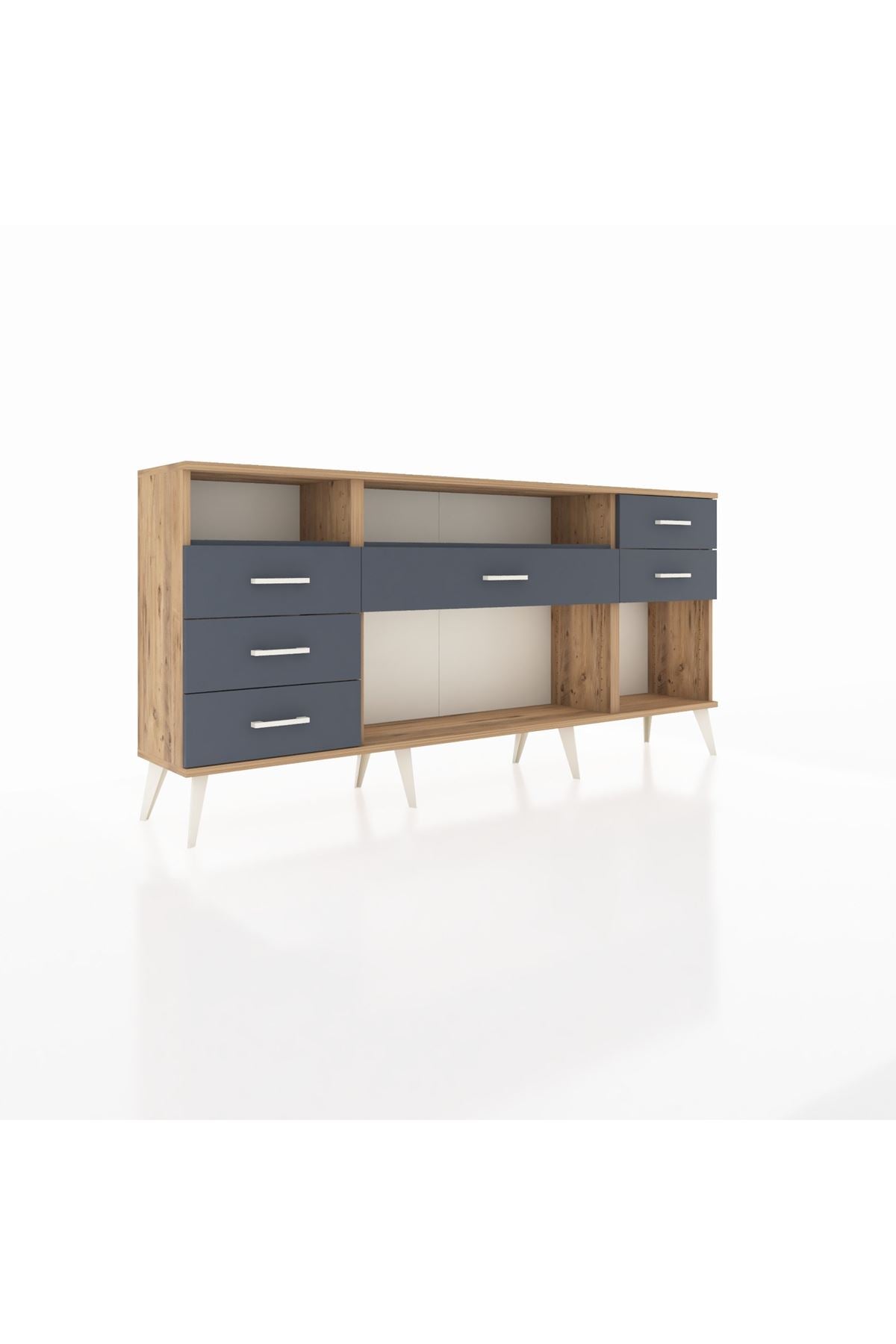 Arges Konsol 2 Raflı 6 Çekmeceli 176x30x83 - S148M012V26A