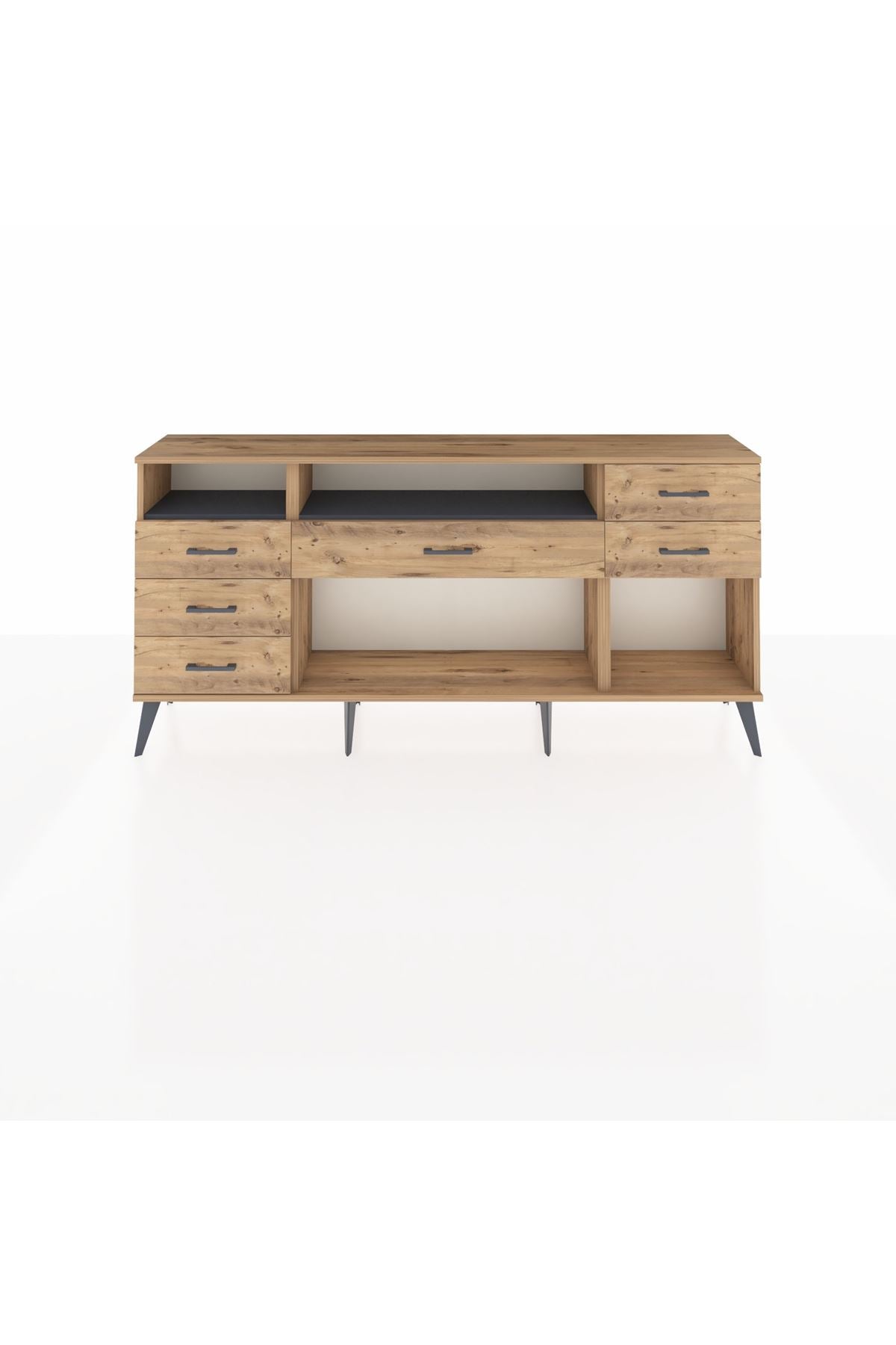 Arges Konsol 2 Raflı 6 Çekmeceli 176x30x83 - S148M012V27A