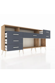 Arges Konsol 2 Raflı 6 Çekmeceli 176x30x83 - S148M012V26A