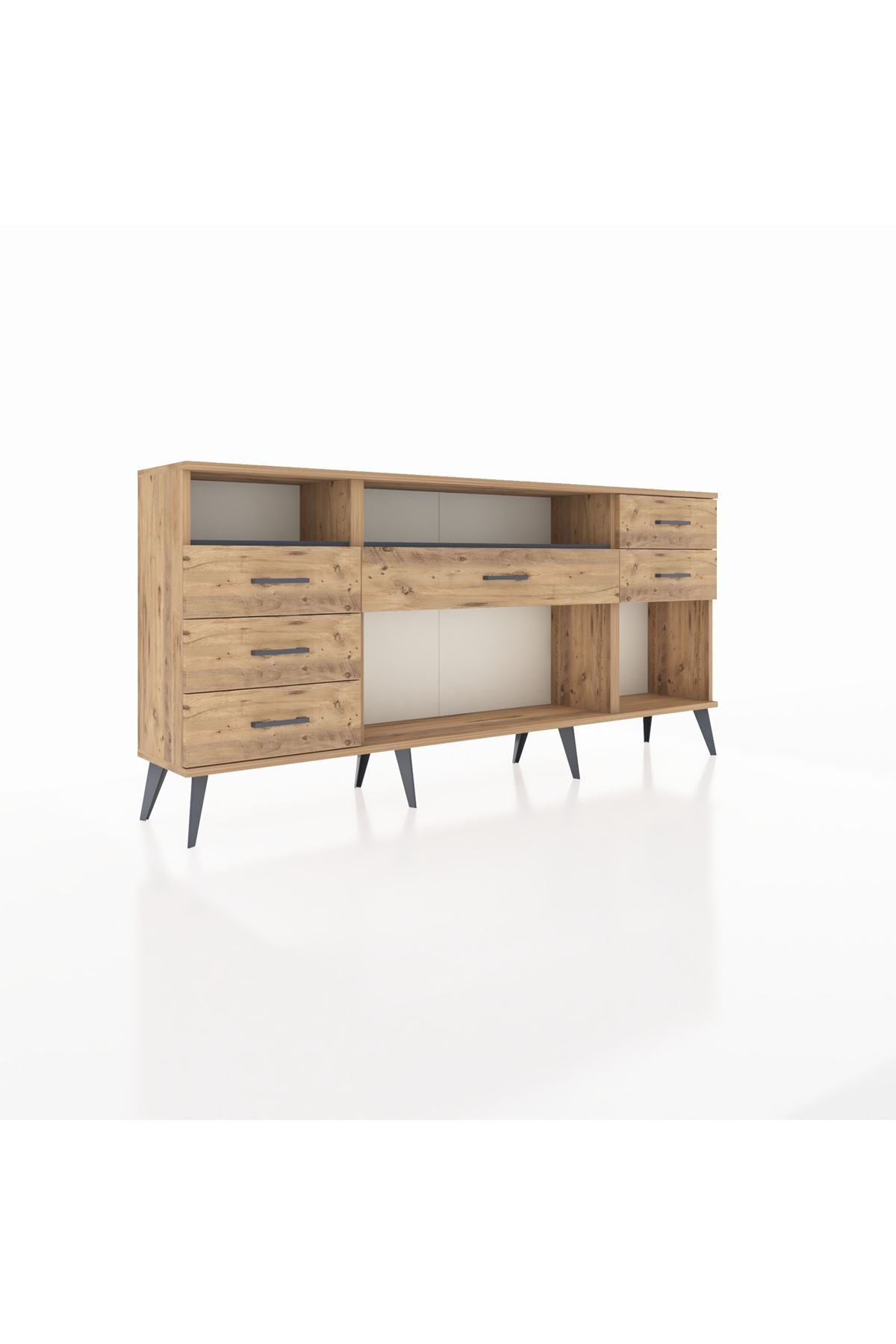Arges Konsol 2 Raflı 6 Çekmeceli 176x30x83 - S148M012V27A