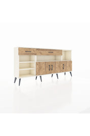 Arges Konsol 5 Raflı 2 Çekmeceli 3 Kapaklı 176x30x83 - S148M013V03A