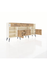 Arges Konsol 5 Raflı 2 Çekmeceli 3 Kapaklı 176x30x83 - S148M013V03A