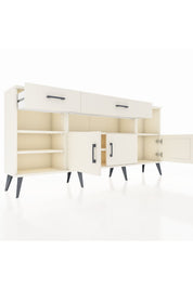 Arges Konsol 5 Raflı 2 Çekmeceli 3 Kapaklı 176x30x83 - S148M013V04A