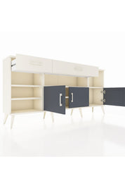 Arges Konsol 5 Raflı 2 Çekmeceli 3 Kapaklı 176x30x83 - S148M013V07A