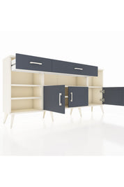 Arges Konsol 5 Raflı 2 Çekmeceli 3 Kapaklı 176x30x83 - S148M013V08A