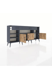 Arges Konsol 5 Raflı 2 Çekmeceli 3 Kapaklı 176x30x83 - S148M013V11A