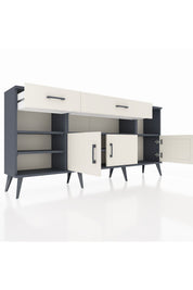 Arges Konsol 5 Raflı 2 Çekmeceli 3 Kapaklı 176x30x83 - S148M013V13A