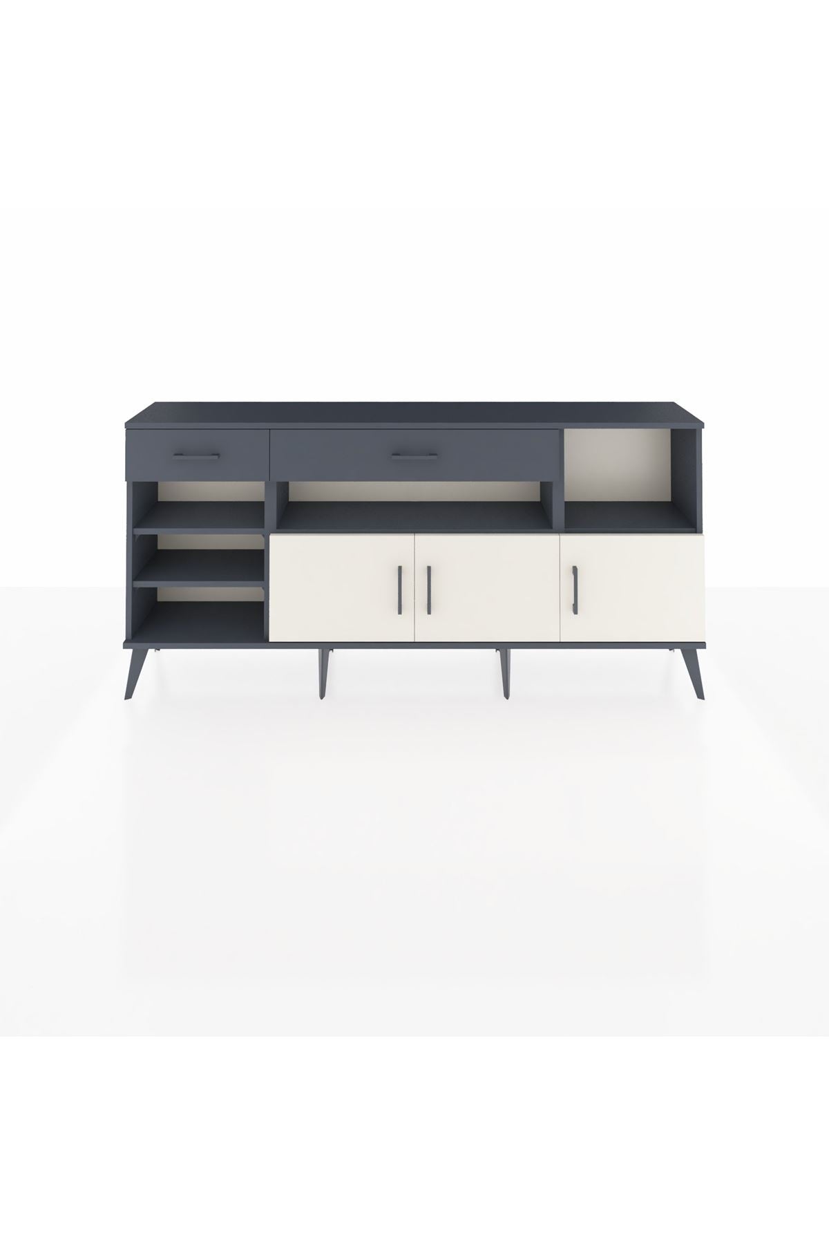 Arges Konsol 5 Raflı 2 Çekmeceli 3 Kapaklı 176x30x83 - S148M013V14A