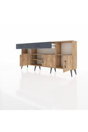 Arges Konsol 5 Raflı 2 Çekmeceli 3 Kapaklı 176x30x83 - S148M013V20A