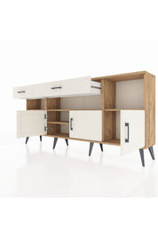 Arges Konsol 5 Raflı 2 Çekmeceli 3 Kapaklı 176x30x83 - S148M013V22A