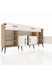 Arges Konsol 5 Raflı 2 Çekmeceli 3 Kapaklı 176x30x83 - S148M013V22A