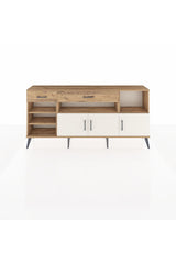 Arges Konsol 5 Raflı 2 Çekmeceli 3 Kapaklı 176x30x83