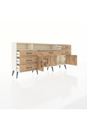 Arges Konsol 3 Raflı 6 Çekmeceli 3 Kapaklı 176x30x83 - S148M014V03A